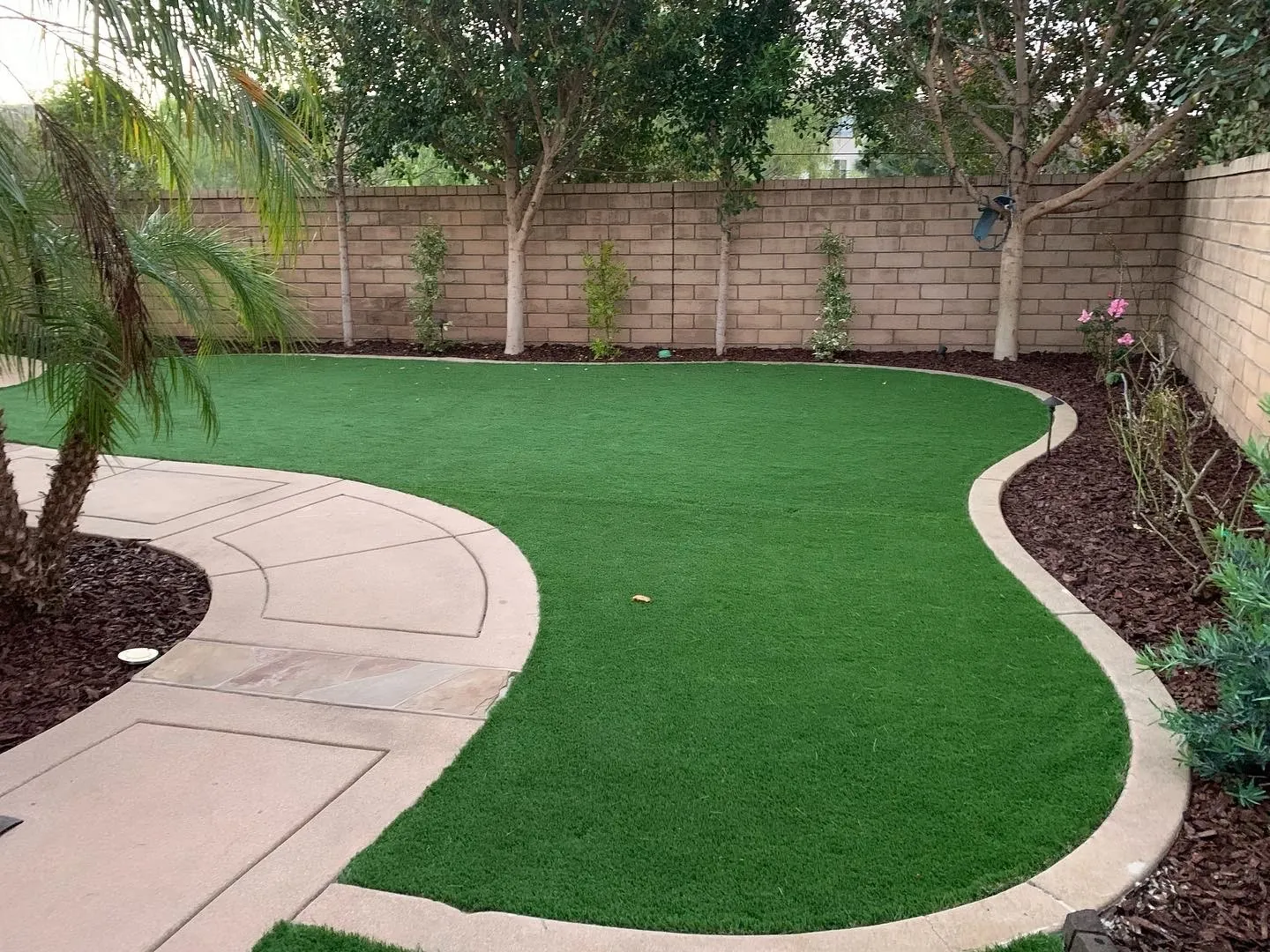 Curved Lawn & Garden Border