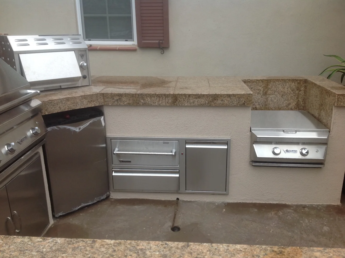 Grill and storage details