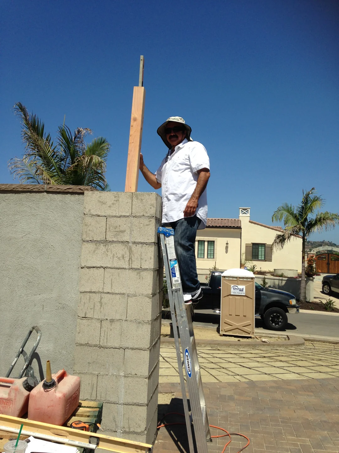 The first stages of construction