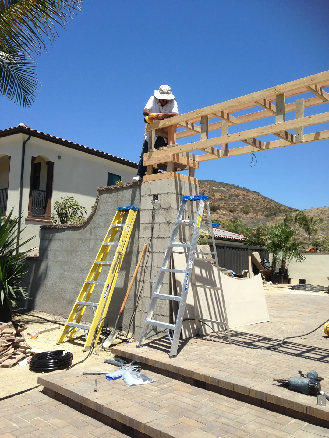 Building the timber framework
