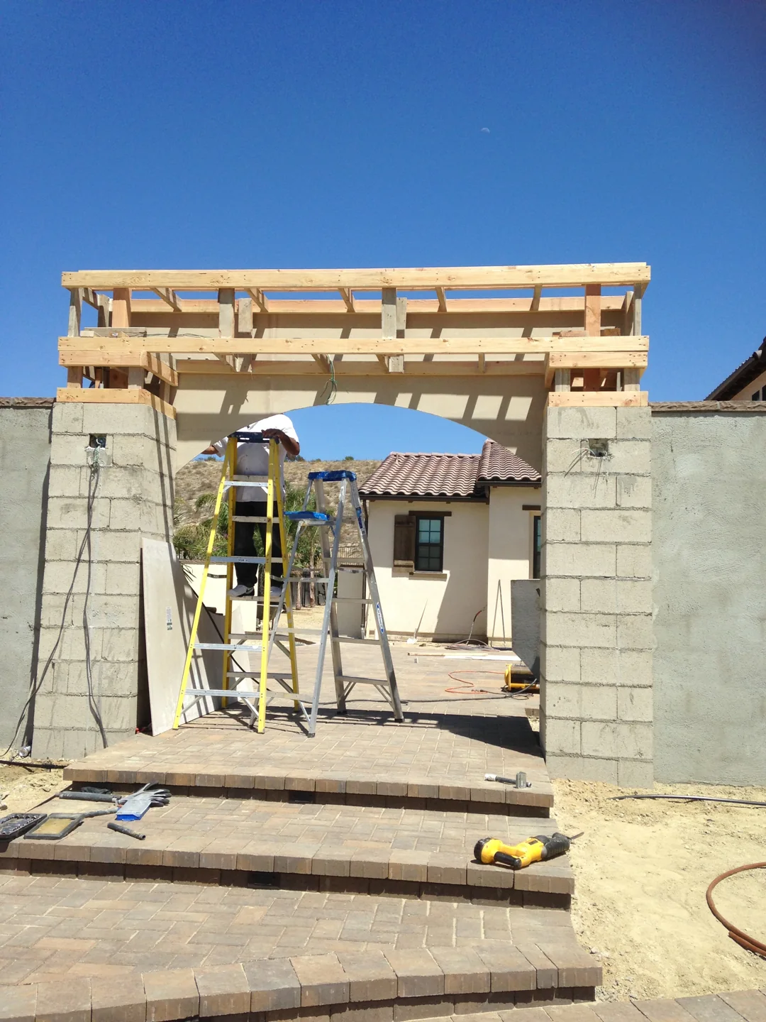 The structure takes shape